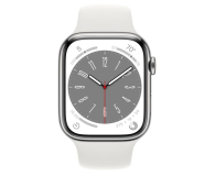 Apple Watch 8 45/Silver Steel/White Sport LTE - 1071000 - zdjęcie 3